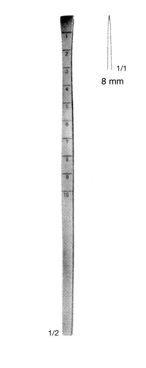 COTTLE OSTEOTOM 6 MM 18 CM